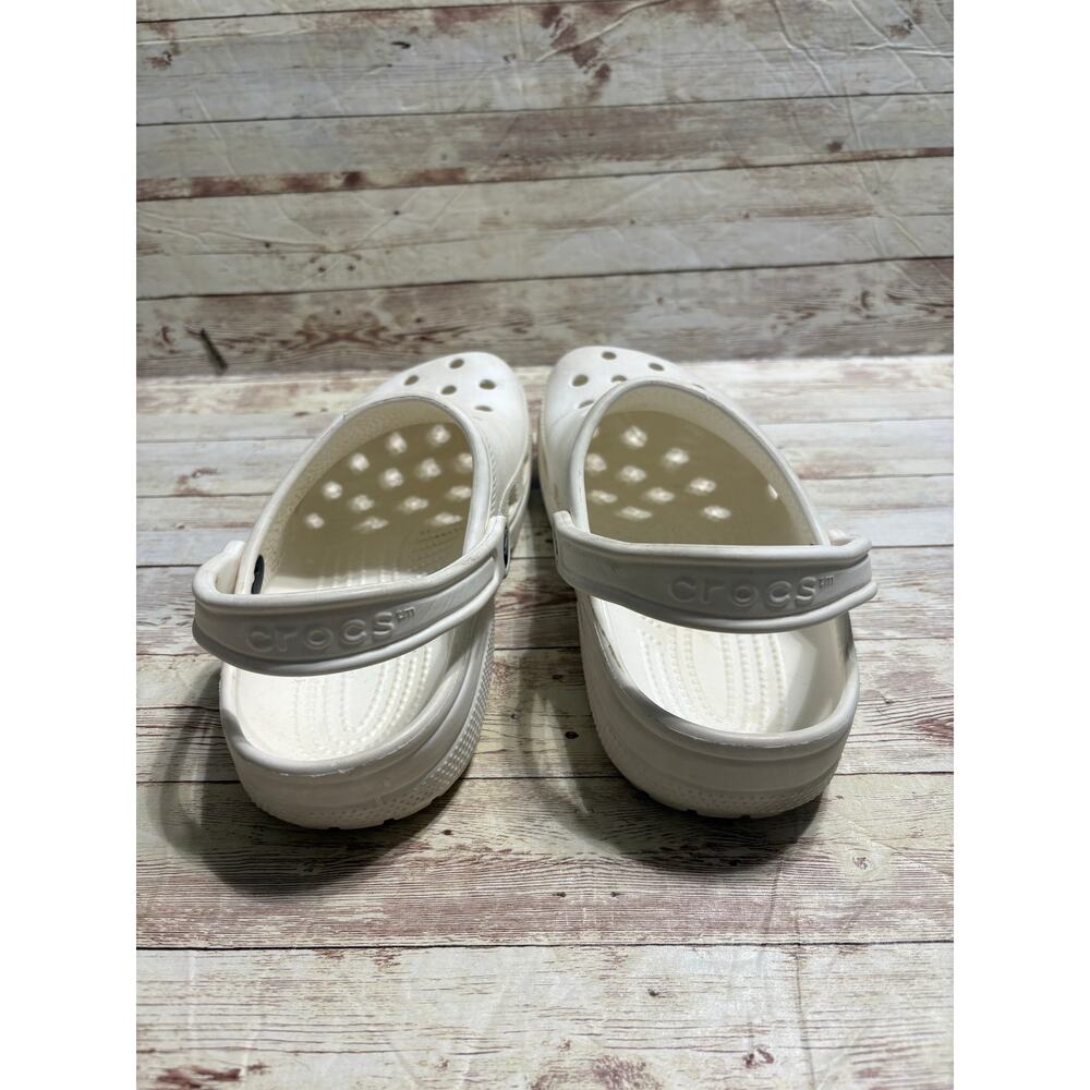 Crocs Classic Clogs White Men's Size 6 Women's 8 Comfort Slides Slip-On - Picture 4 of 8